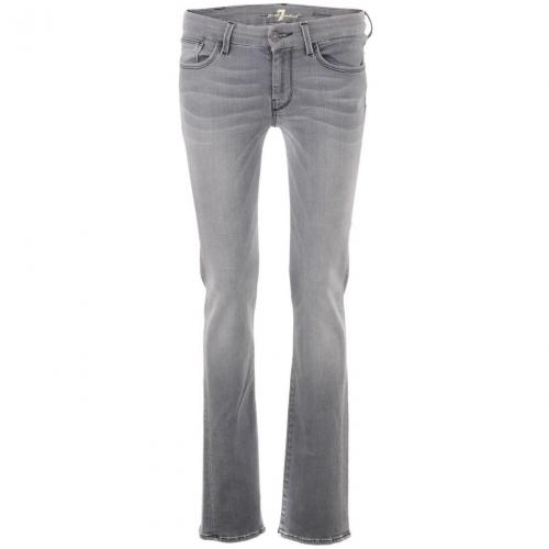 7 for all mankind Grey Straight Leg Jeans Kimmie