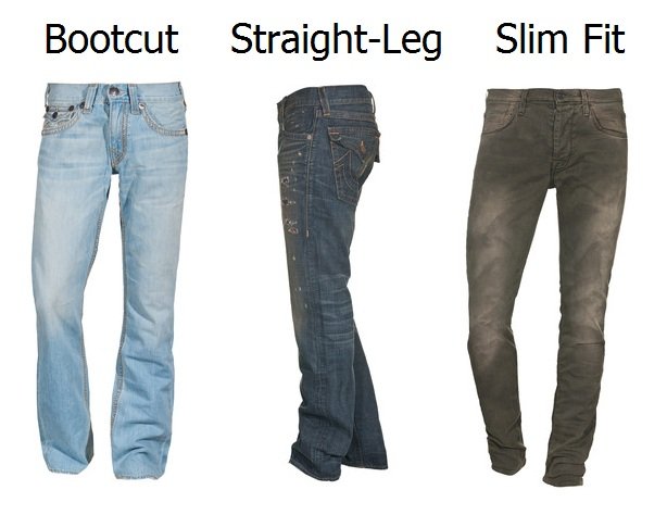 Jeans Typen: Bootcut Jeans, Straight Leg Jeans und Slim Fit Jeans erklärt