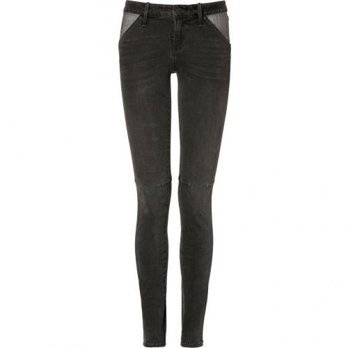 Marc by Marc Jacobs Bedford Black Seamed Skinny Jeans
