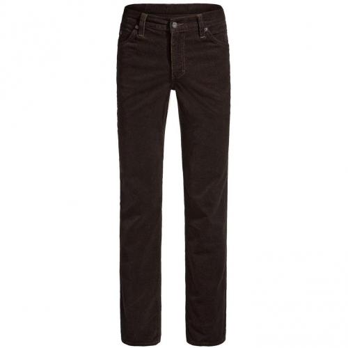 Mustang Tramper Cordjeans Straight Fit Chocolate