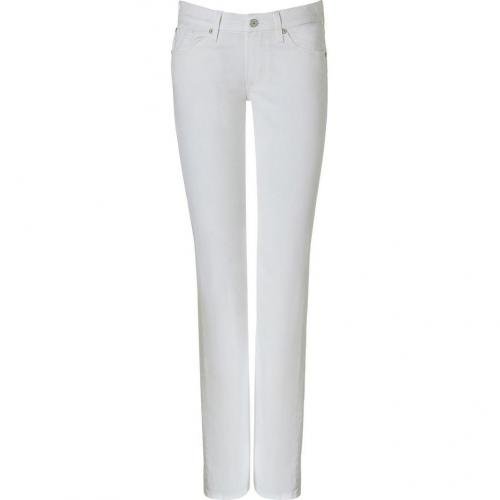 Seven for all Mankind White Straight Kimmie Jeans