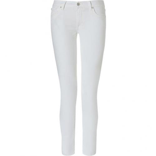 Seven for all Mankind White Super Skinny Gwenevere Jeans