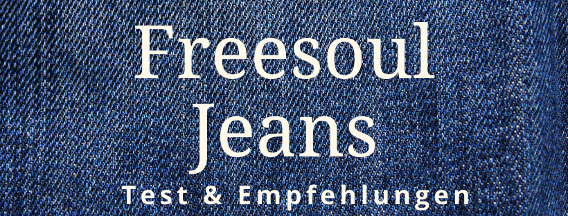 Freesoul Jeans Hose Denim blau M5P-Loose Destroyed Ziernähte 5-Pocket