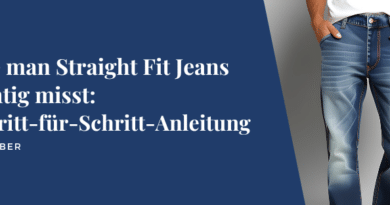 Wie man Straight Fit Jeans richtig misst: Eine Schritt-für-Schritt-Anleitung